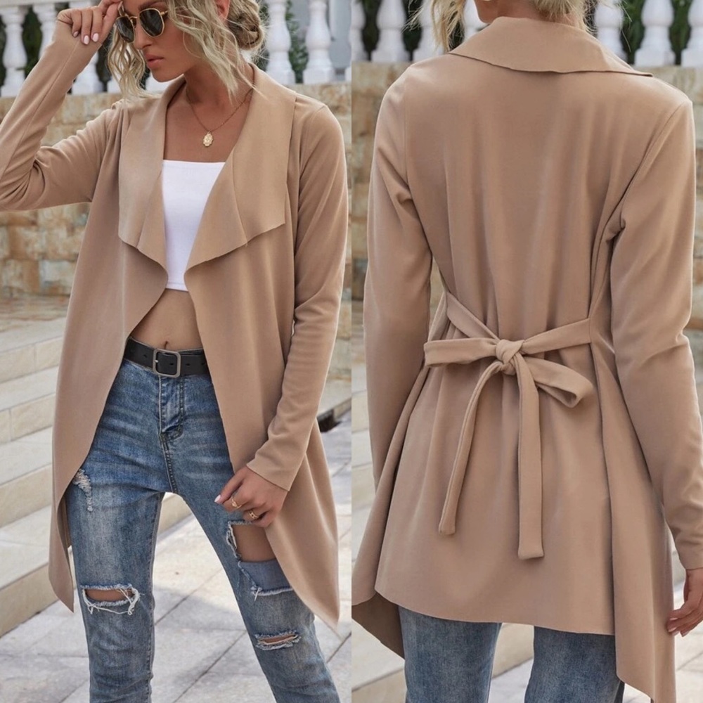 Suede Waterfall Jacket - Picture 2 of 3